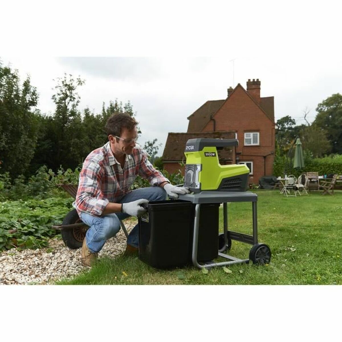Trädgårdsflisare Ryobi RSH3045U 3000 W - 16