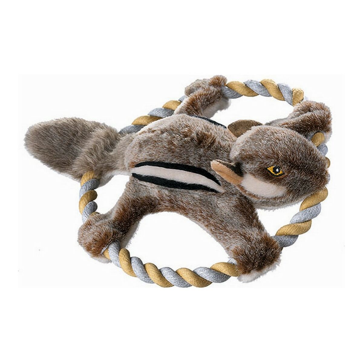 Mjuk leksak för hundar Hunter Wildlife Train Med snöre Ekorre (30 cm) - 2