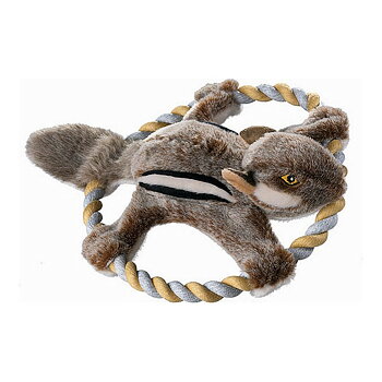 Mjuk leksak för hundar Hunter Wildlife Train Med snöre Ekorre (30 cm)