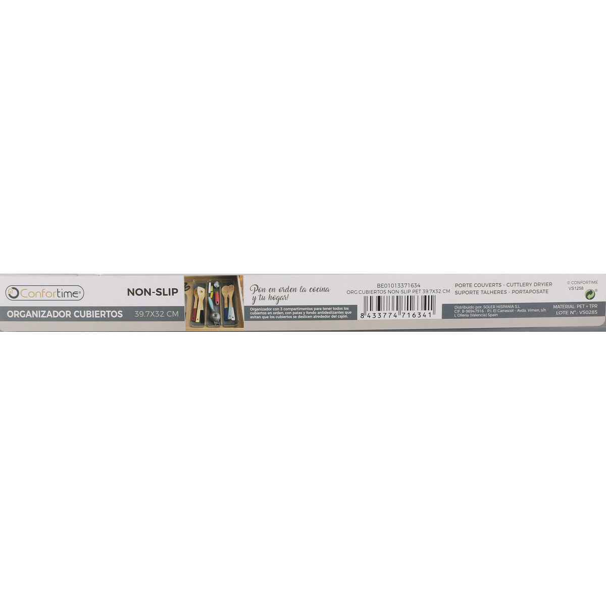Besticks-sortering Confortime Non Slip Pet 39,7 x 32 x 4,5 cm (12 antal) - 5