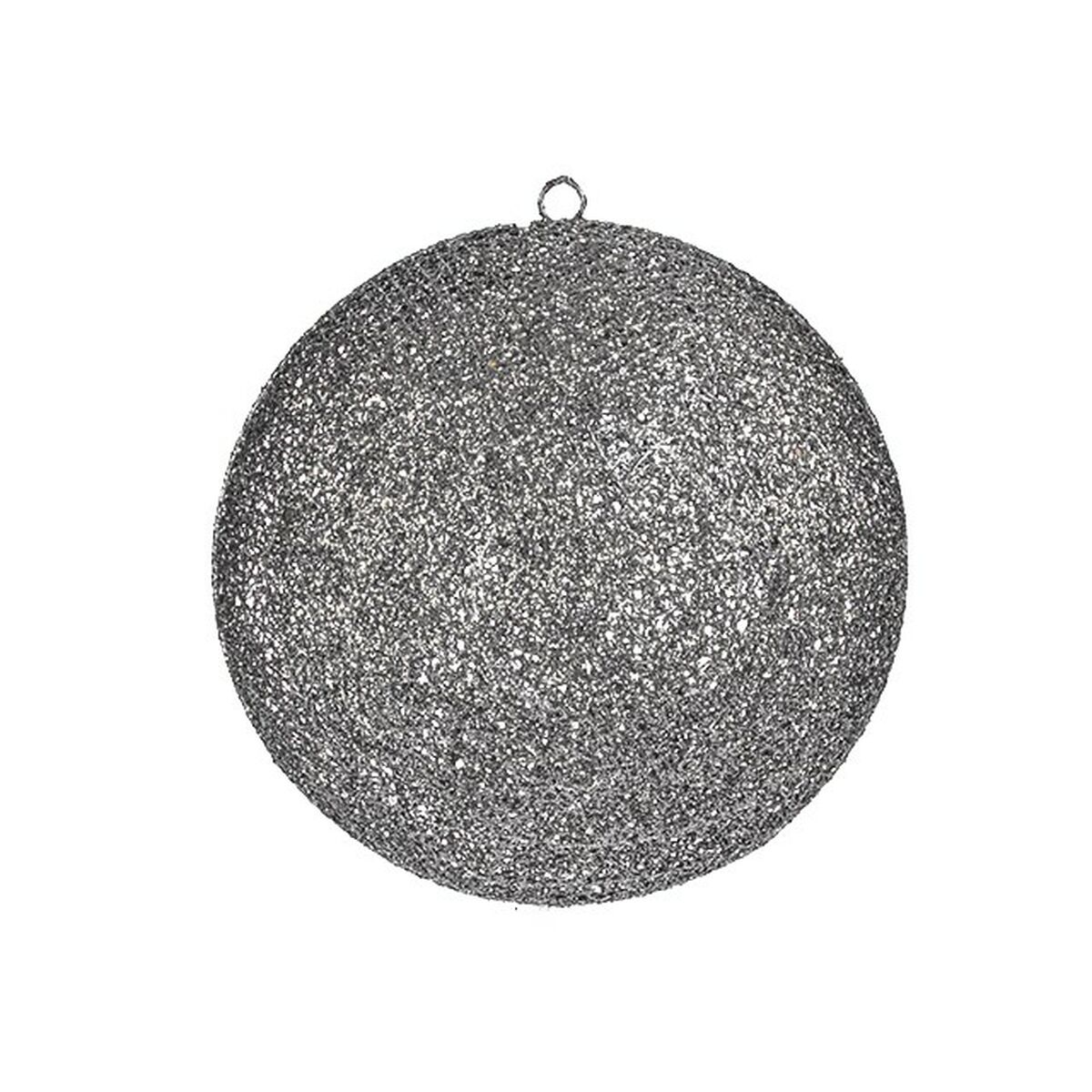 Dekorationsboll Grå Metall Plast (6 antal) - 2
