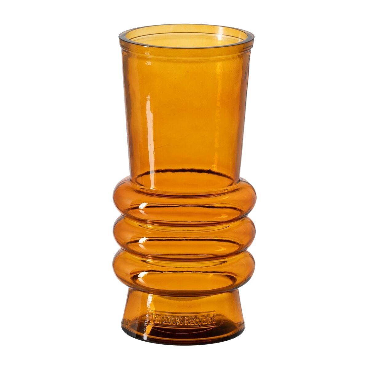 Vas Orange återvinningsglas 13 x 13 x 25 cm - 2