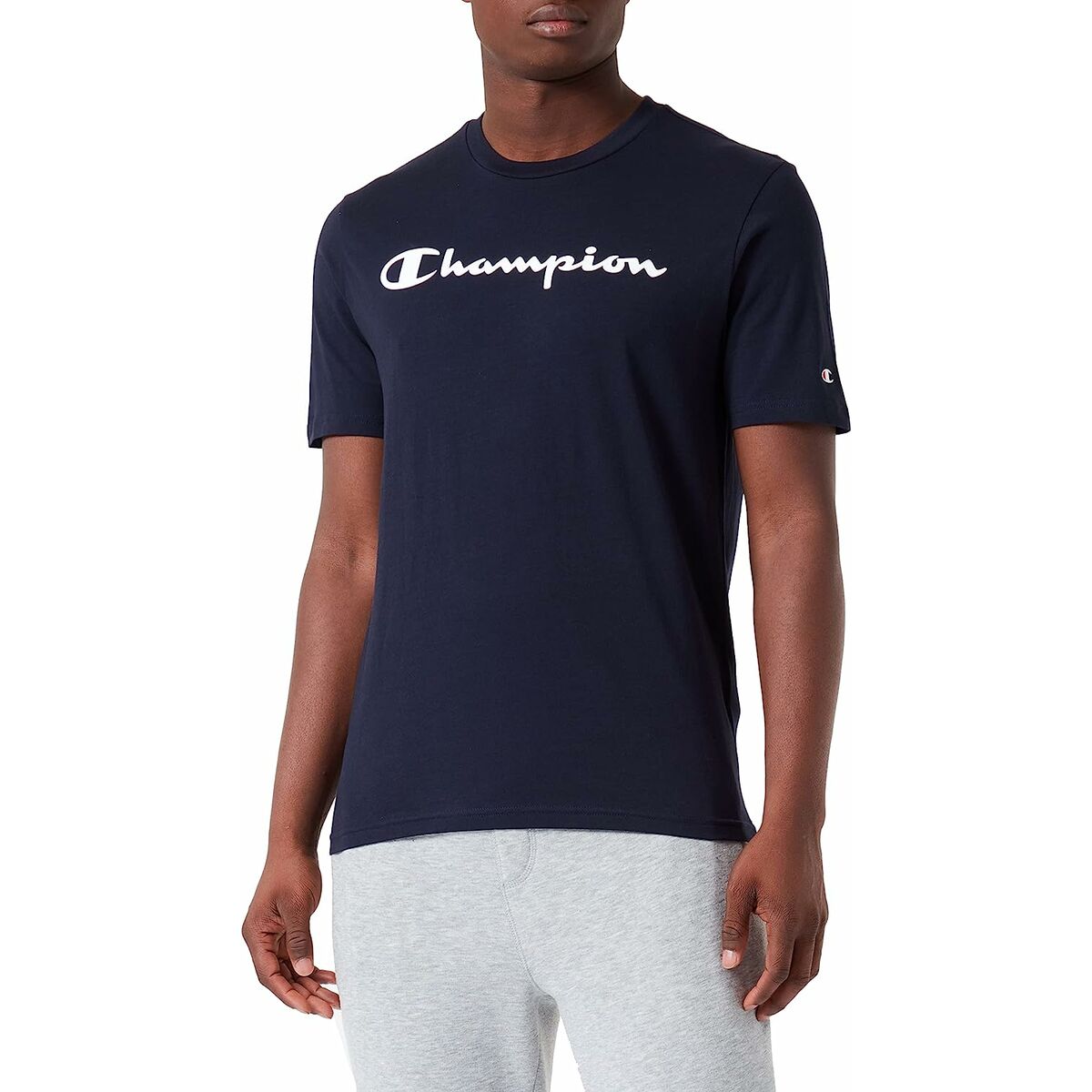 T-shirt med kortärm Herr Champion Crewneck Blå - 5