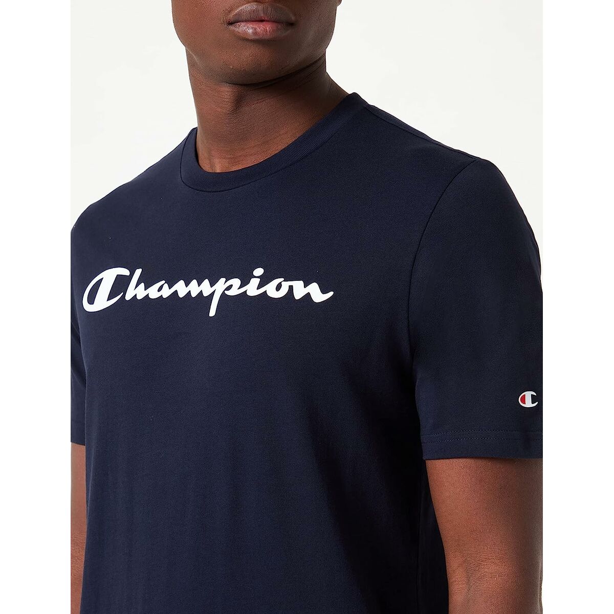 T-shirt med kortärm Herr Champion Crewneck Blå - 7