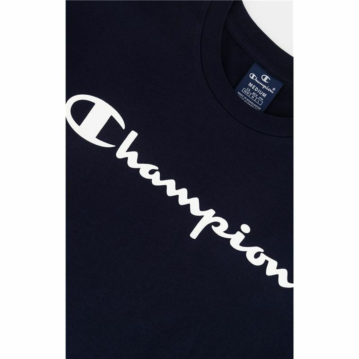 T-shirt med kortärm Herr Champion Crewneck Blå - 4