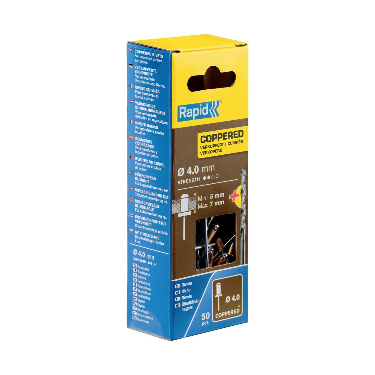 Nitar Rapid 5001462 Axel Ø 4 x 10 mm Koppar Aluminium (50 antal) - 4