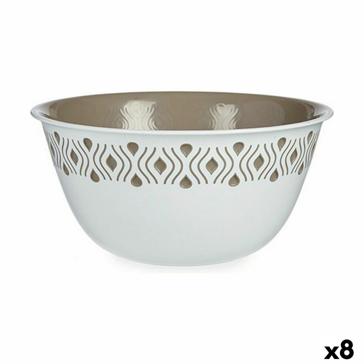Salladsskål Stefanplast Tosca Beige Plast 29 x 13 x 29 cm (8 antal) - 3