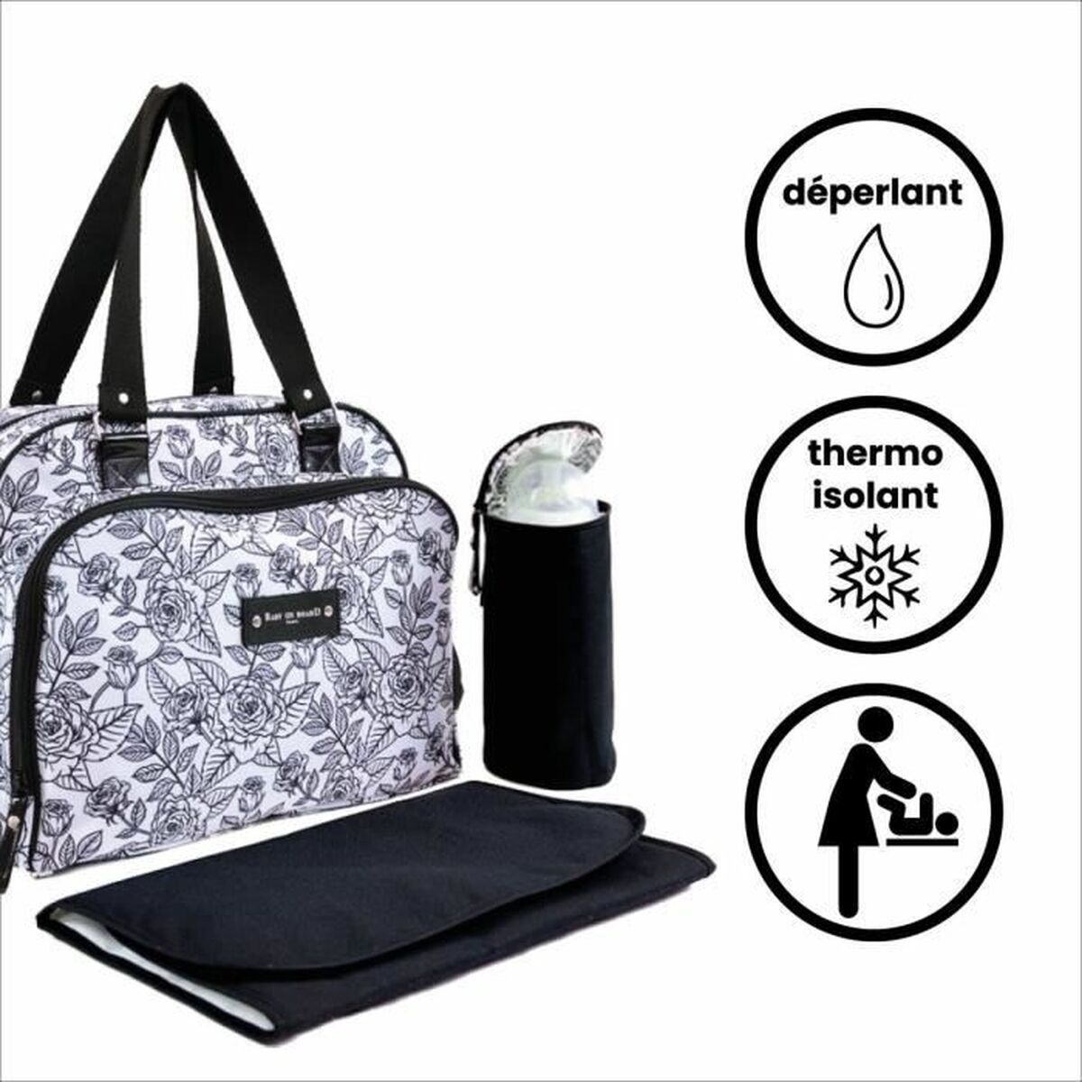 Bag för blöjbyte Baby on Board Simply Rosa - 5