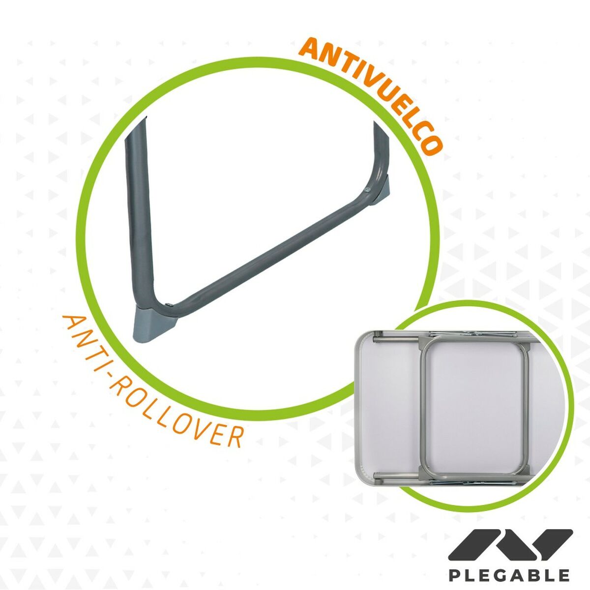 Fällbord Aktive Vit 60 x 40 x 40 cm (4 antal) - 10