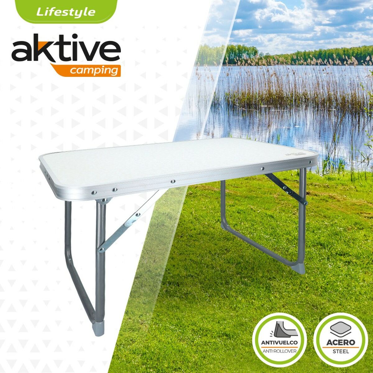 Fällbord Aktive Vit 60 x 40 x 40 cm (4 antal) - 8