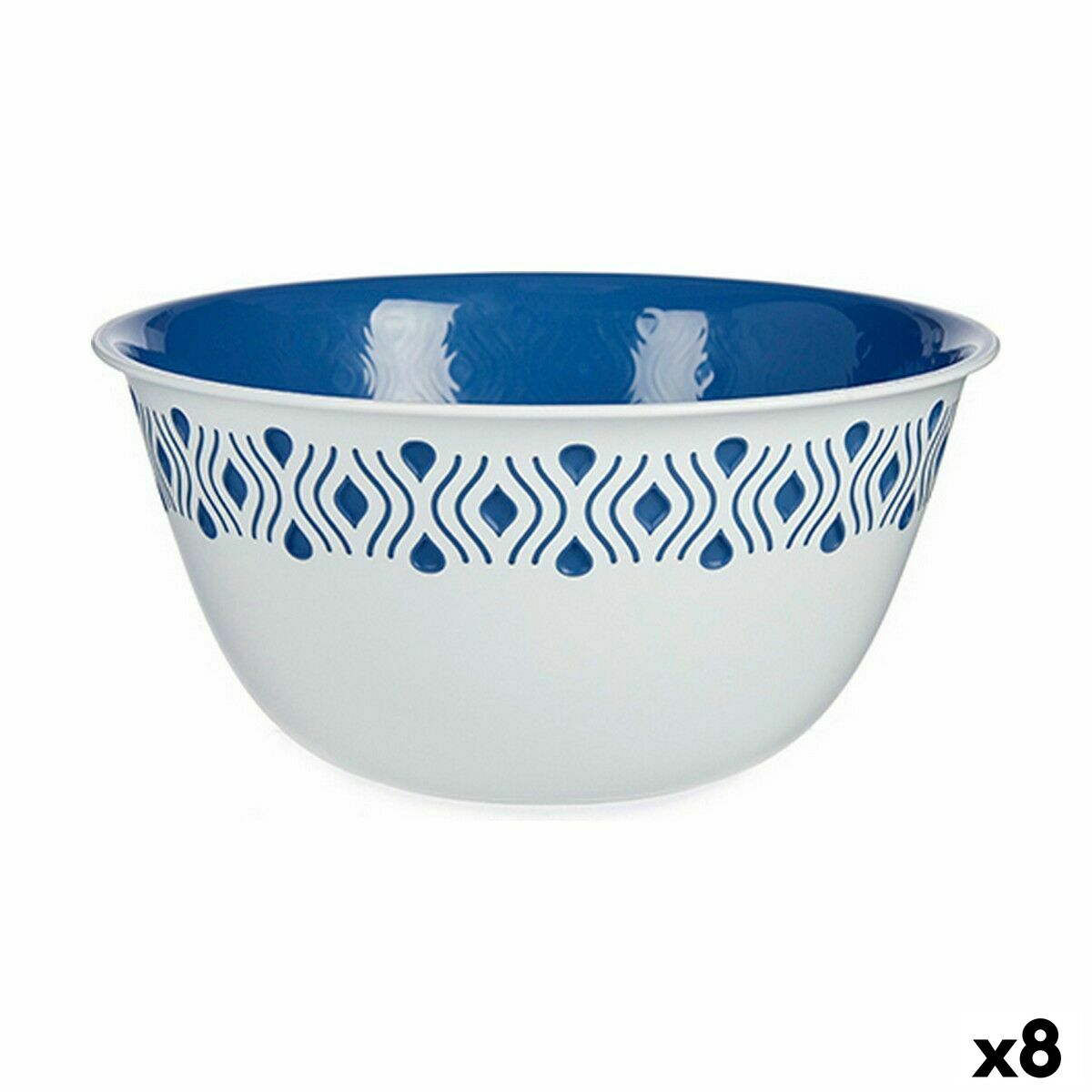 Salladsskål Stefanplast Tosca Blå Plast 29 x 13 x 29 cm (8 antal)
