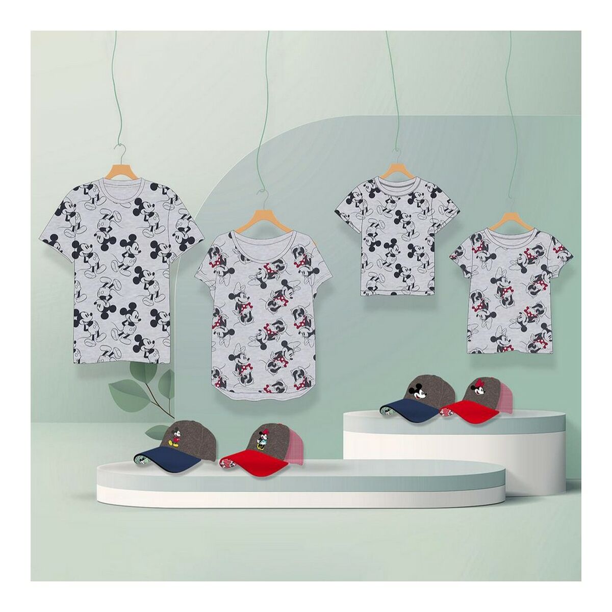 Barn T-shirt med kortärm Minnie Mouse Grå - 5
