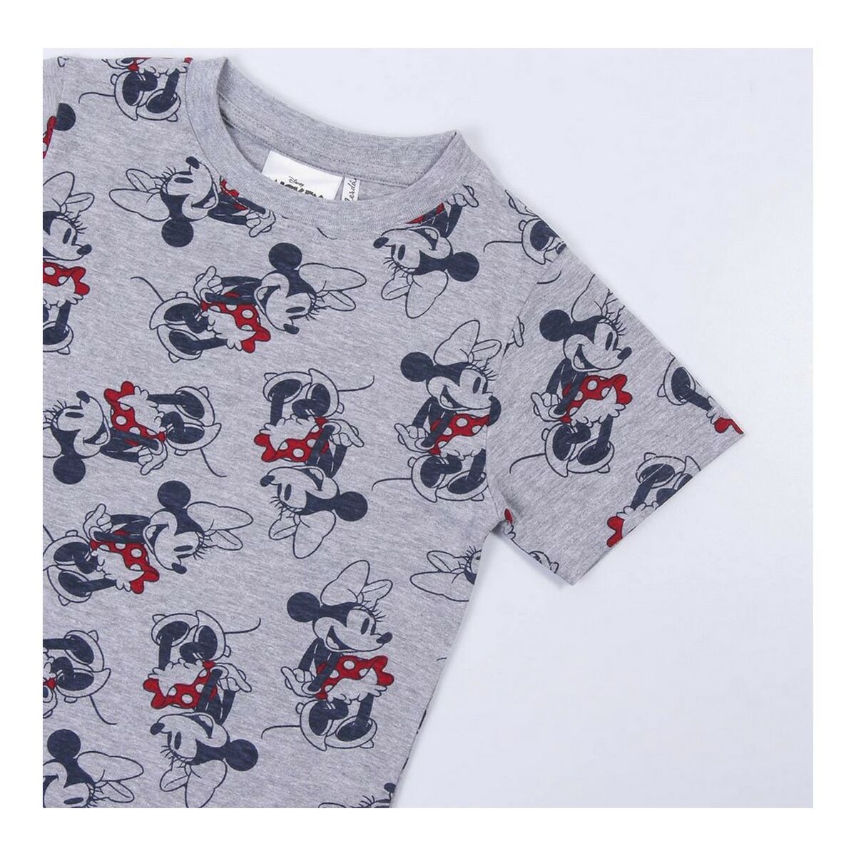Barn T-shirt med kortärm Minnie Mouse Grå - 6