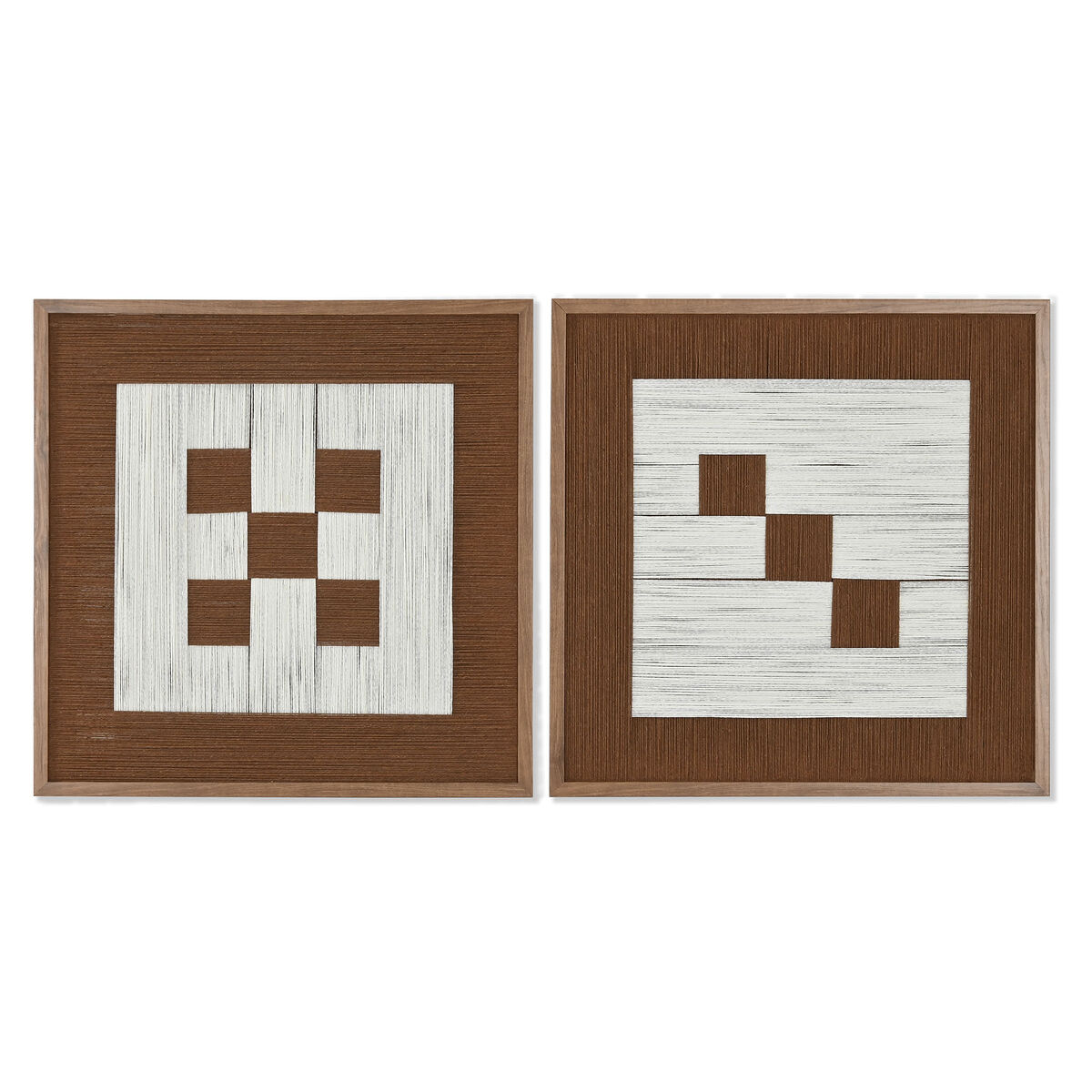 Tavla 3D Home ESPRIT Bomull Gran 50 x 3 x 50 cm