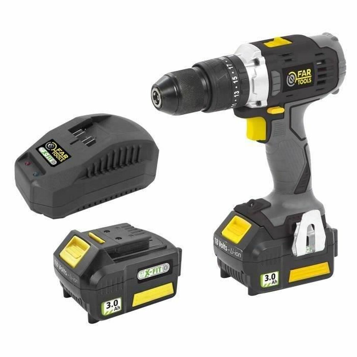 Borr- och tillbehörssats Fartools 18 V 40 Nm - 2