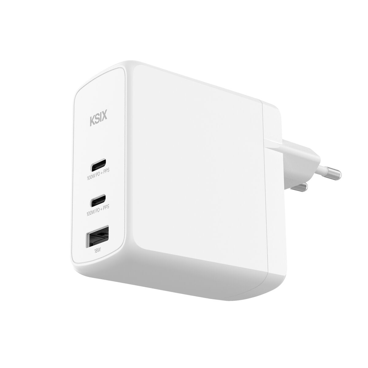 Väggladdare KSIX Vit 100 W