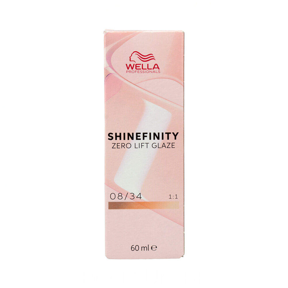 Permanent hårfäg Wella Shinefinity Nº 08/34 (60 ml)