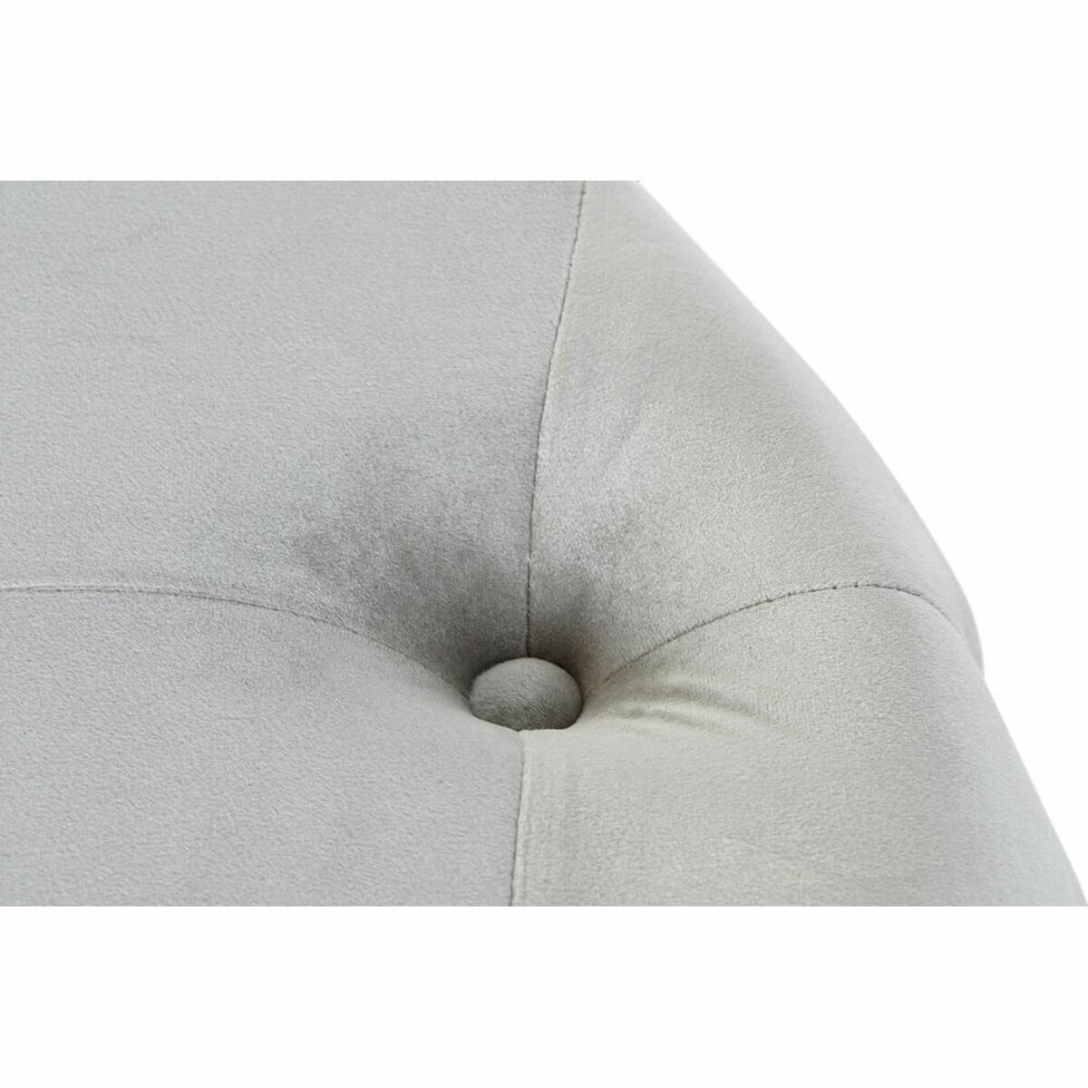 Fotpall DKD Home Decor Grå Sammet Trä MDF (80 x 80 x 43 cm) (58 x 58 x 37 cm) (2 pcs) - 7
