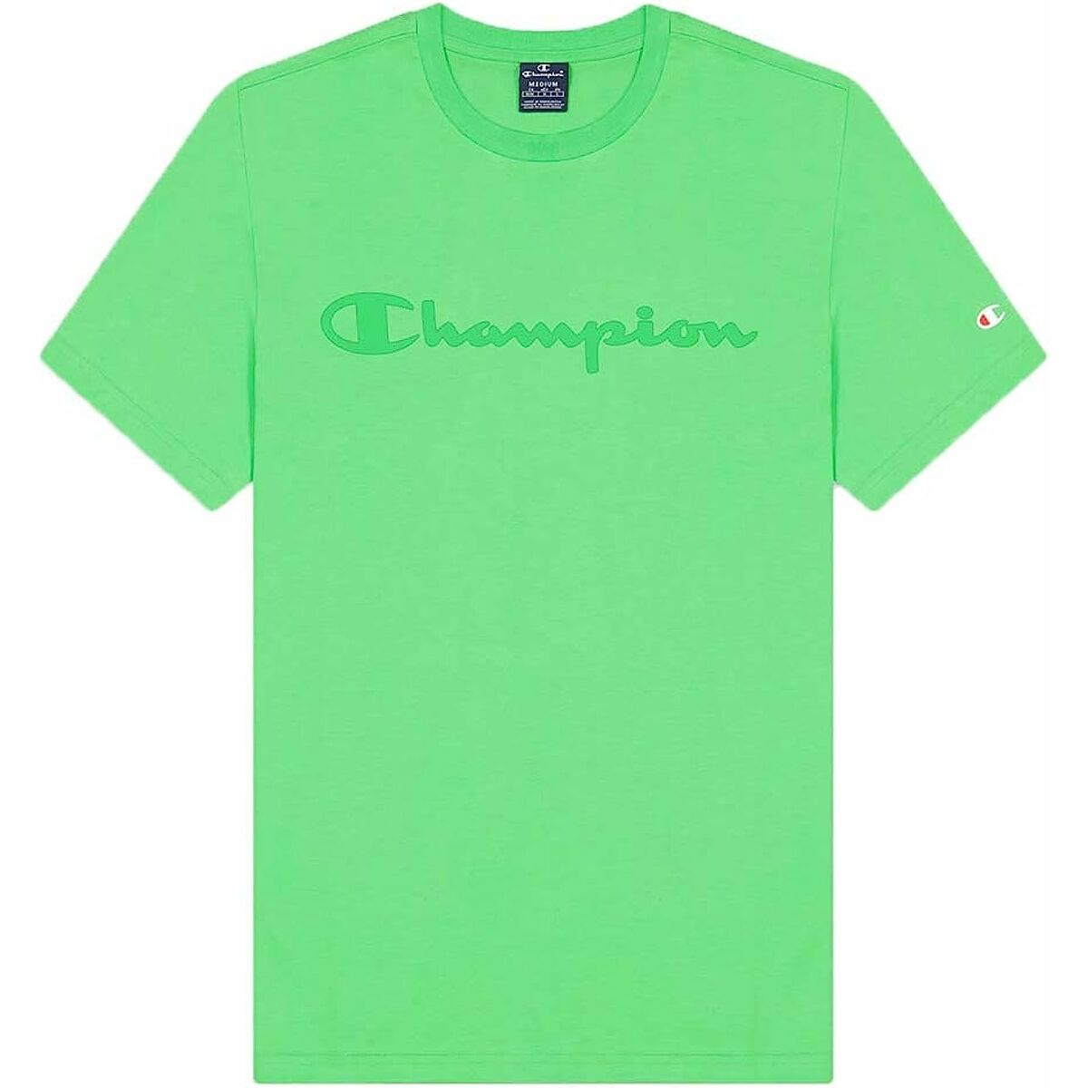 T-shirt med kortärm Herr Champion Crewneck Grön - 2