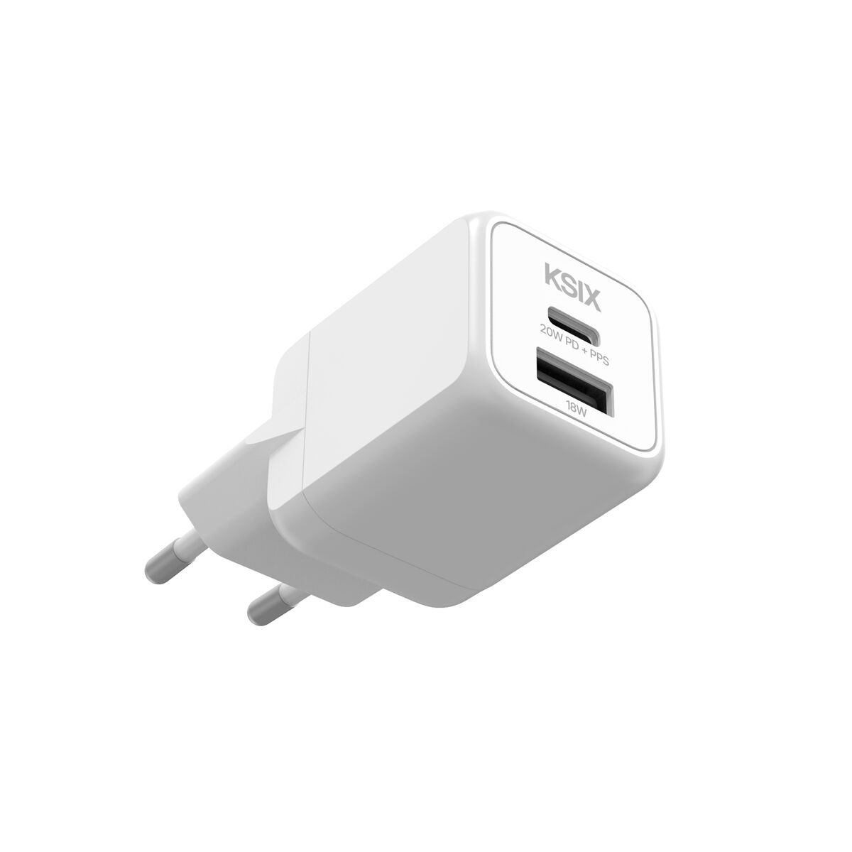 Väggladdare KSIX Vit 20 W - 2