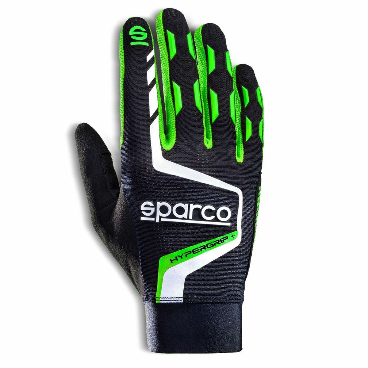Handskar Sparco HYPERGRIP+ 9 Svart/Grön - 2