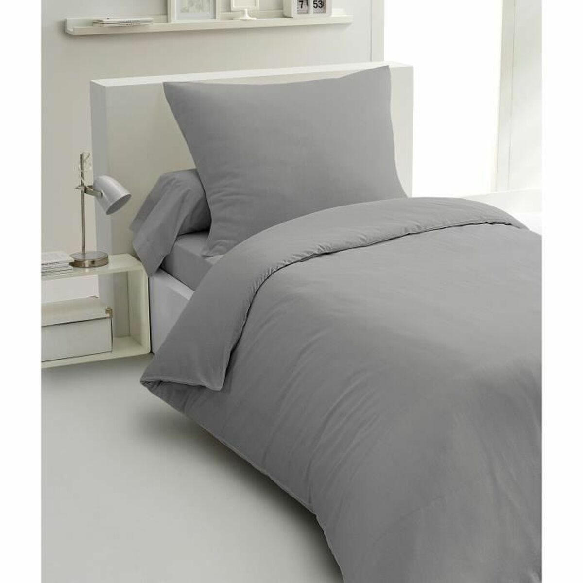 Täckslagsset HOME LINGE PASSION Ljusgrå Säng 140 2 Delar - 2