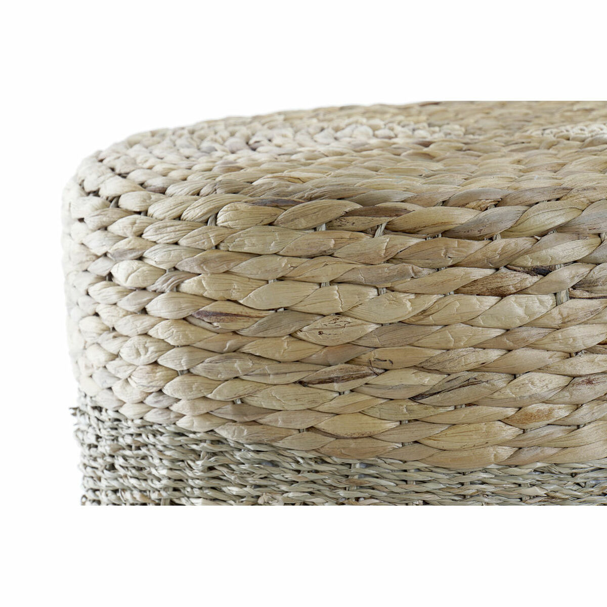 Fotpall DKD Home Decor Multicolour Naturell Aluminium Boho 42 x 42 x 40 cm - 6