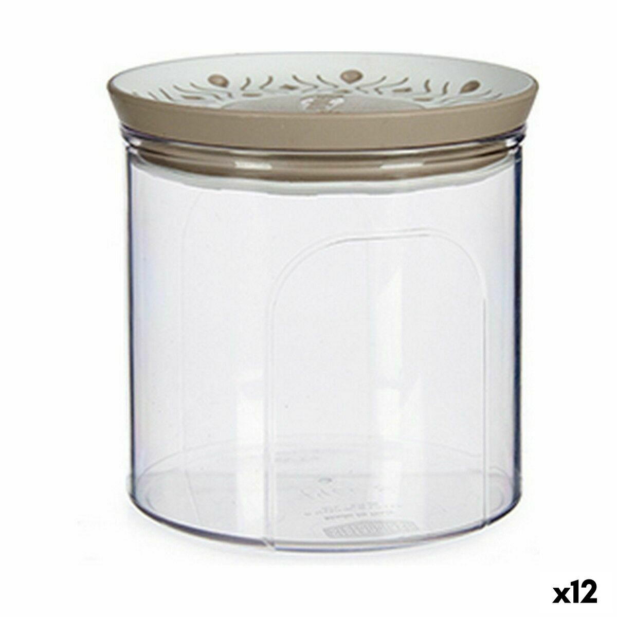 Burk Stefanplast Tosca Hermetisk Beige Plast 700 ml 11,7 x 11 x 11,7 cm (12 antal) - 3