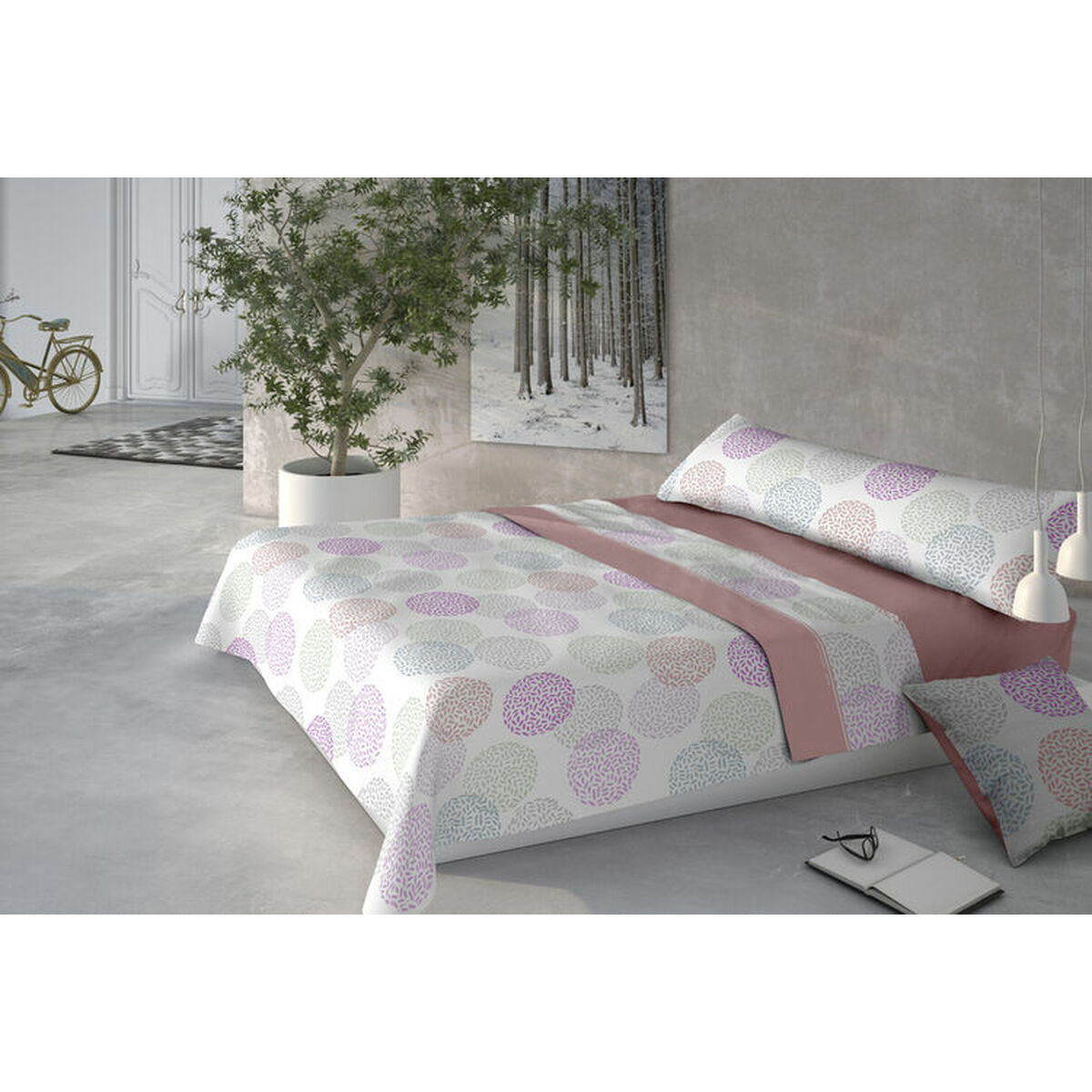 Bäddset Pierre Cardin CORALINA DORIS Rosa Säng 135