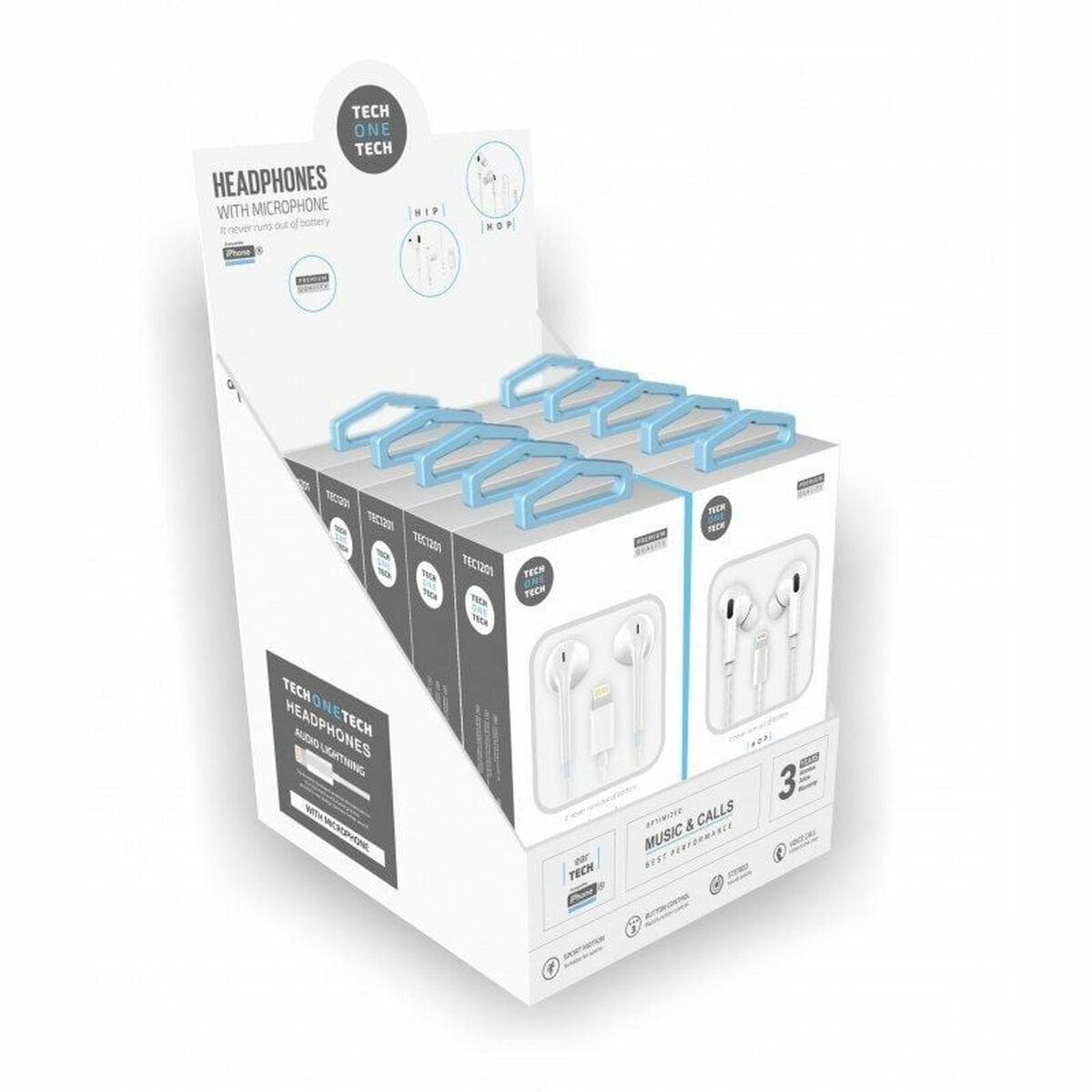 Hörlurar med Mikrofon Tech One Tech TEC1203 10 antal