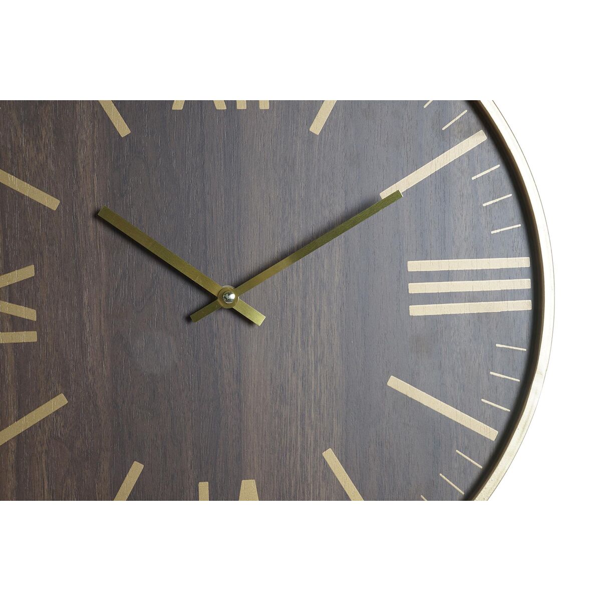 Väggklocka DKD Home Decor 40 x 4 x 40 cm Svart Brun Järn Pendyl Trä MDF (2 antal) - 8