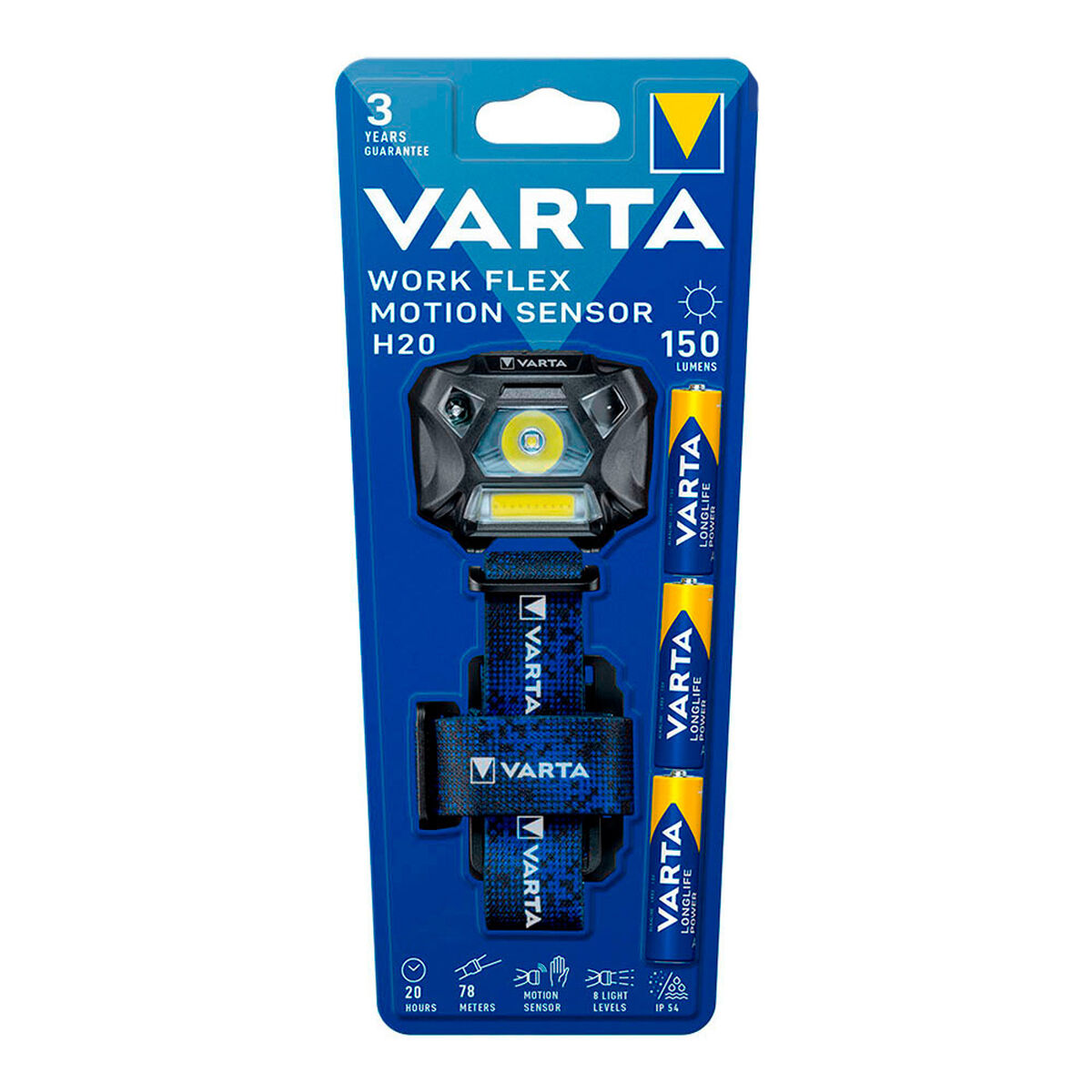 LED-lampa för huvudet Varta Work Flex H20 3 W 150 Lm Rörelsesensor - 8
