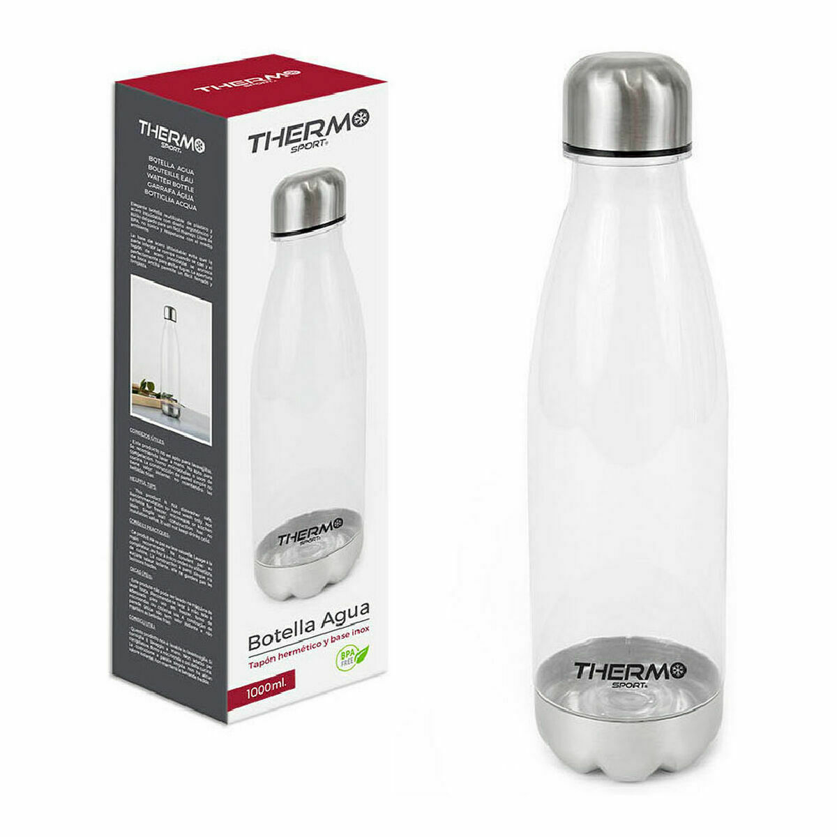 Vattenflaska ThermoSport 12169 Grön Plast 1 L