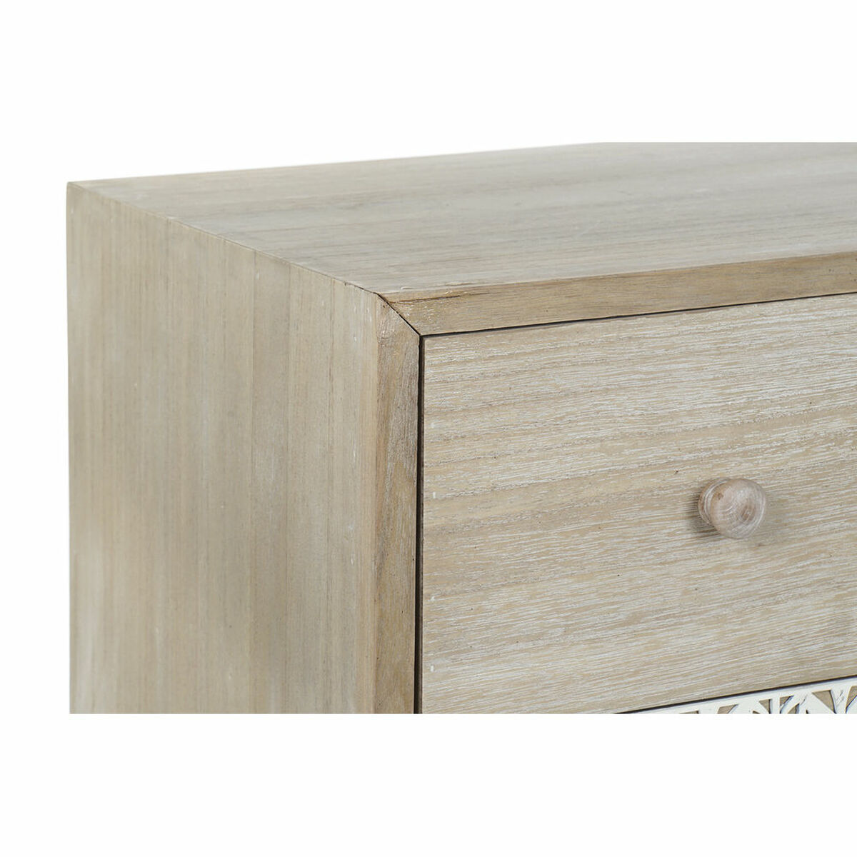 Byrå DKD Home Decor 80 x 42 x 80 cm Naturell Vit Löv av en växt - 4