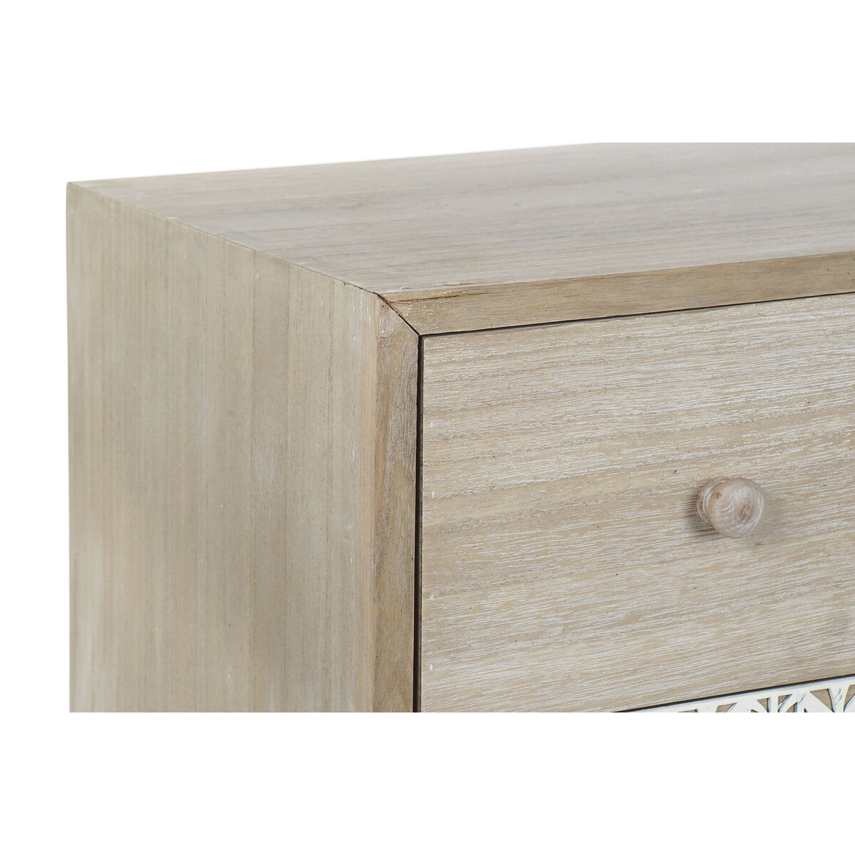 Byrå DKD Home Decor 80 x 42 x 80 cm Naturell Vit Löv av en växt - 13