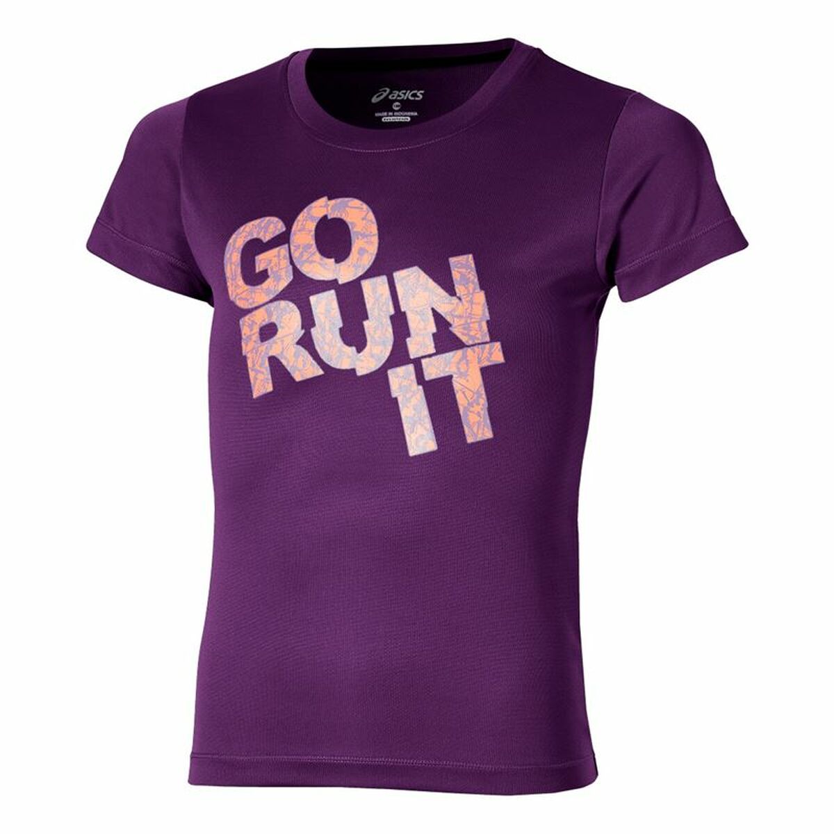 Barn T-shirt med kortärm Asics  Graphic Go Run It  Violett - 6