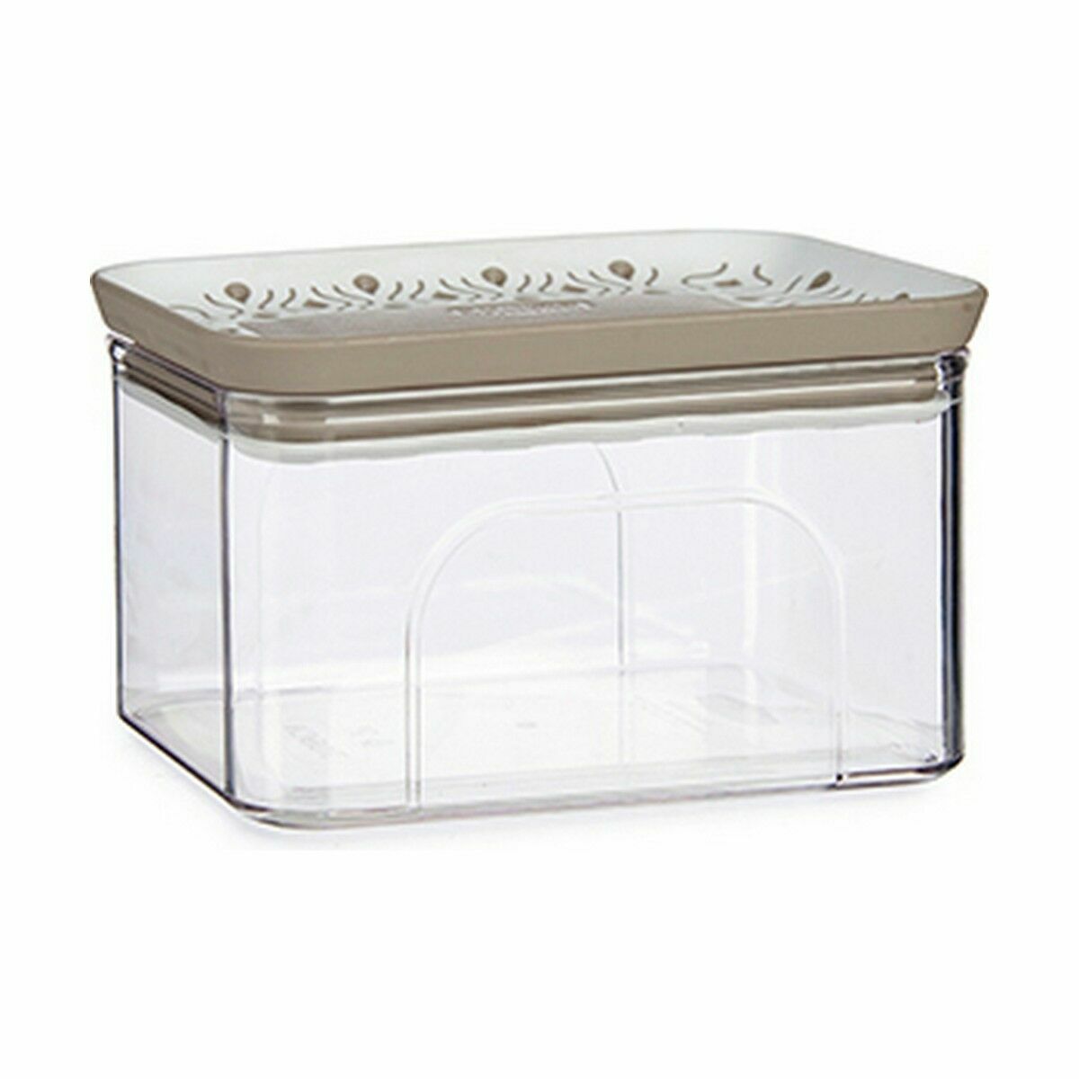 Burk Stefanplast Tosca Hermetisk Rektangulär Beige Plast 700 ml 10,2 x 8 x 15,3 cm (12 antal) - 5