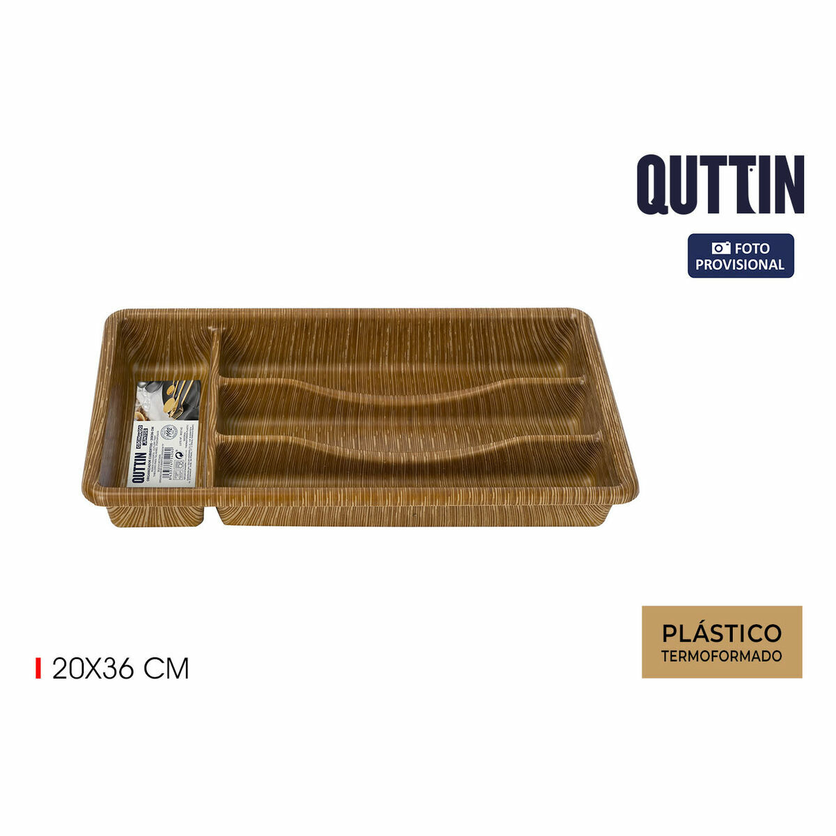 Besticks-sortering Quttin 20 x 36 cm Termoplast (12 antal) - 2