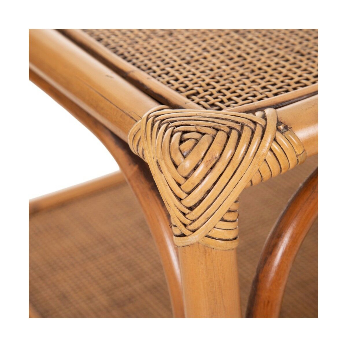 Soffbord 110 x 64 x 45 cm Rattan - 3