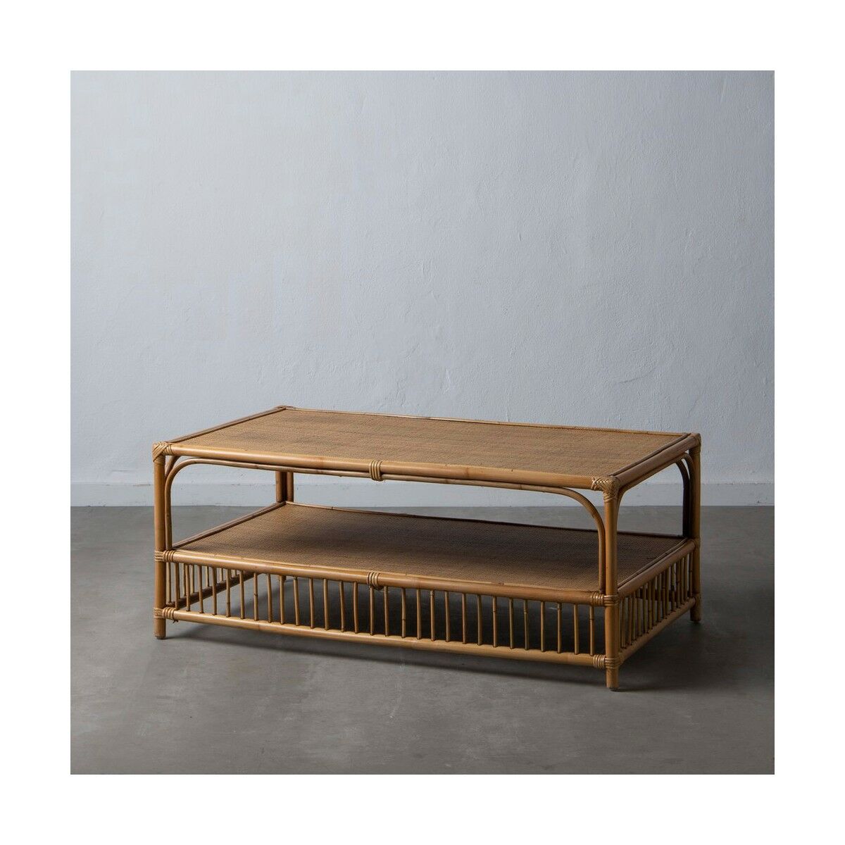 Soffbord 110 x 64 x 45 cm Rattan