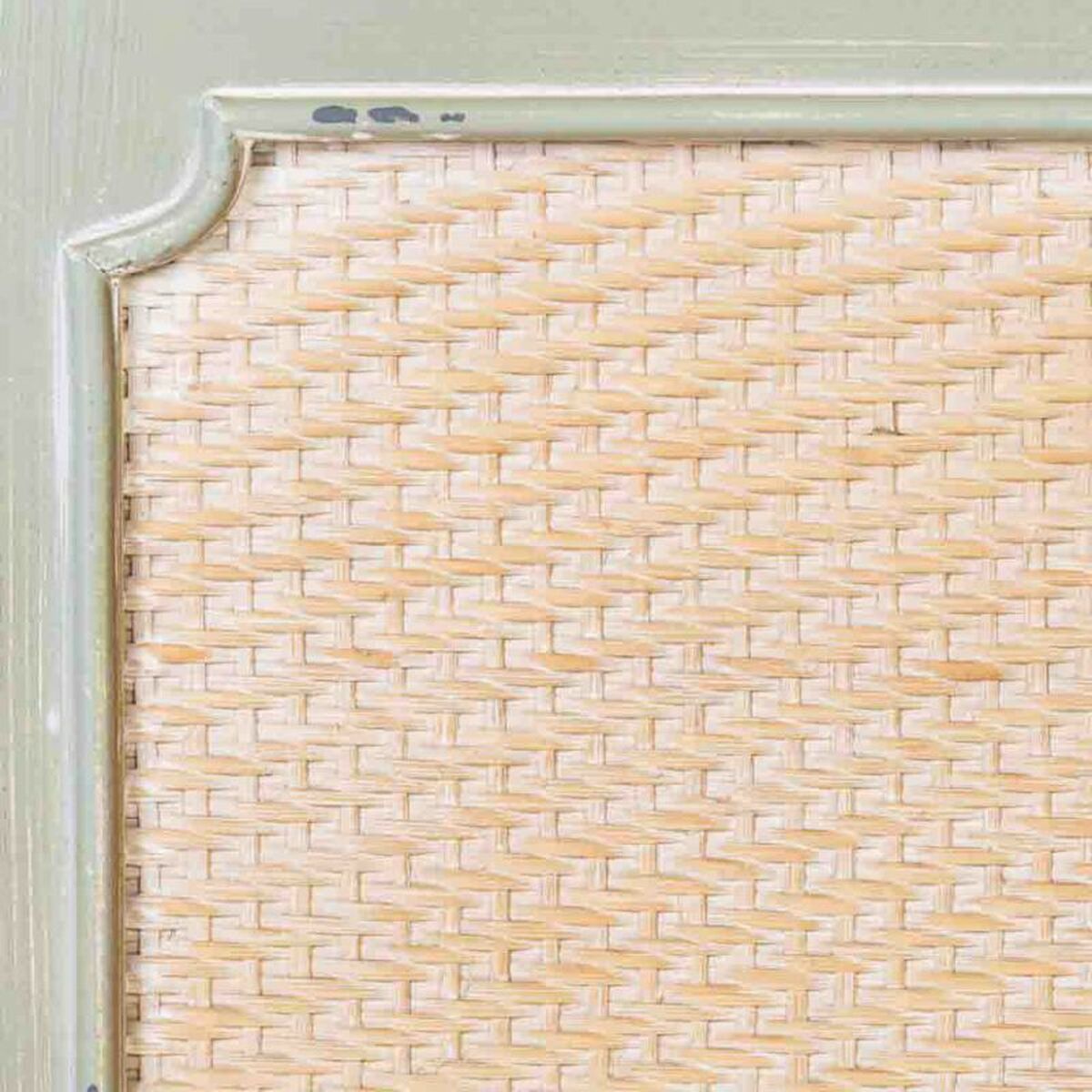 Skänk Alexandra House Living Grön Rattan Granträ 82 x 36 x 108 cm - 8