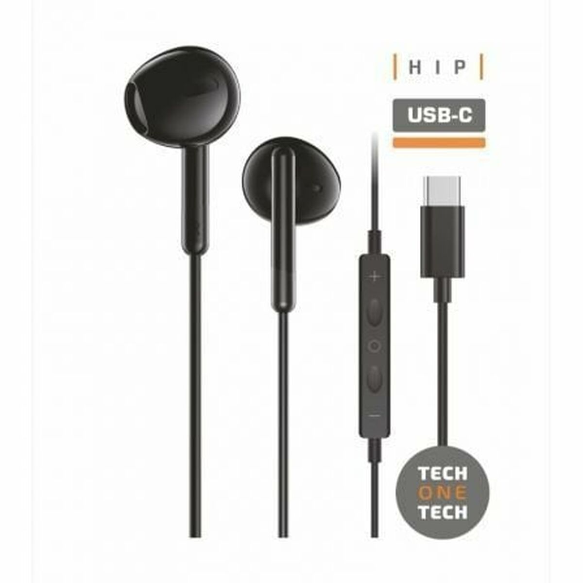 Hörlurar Tech One Tech TEC1302 Svart