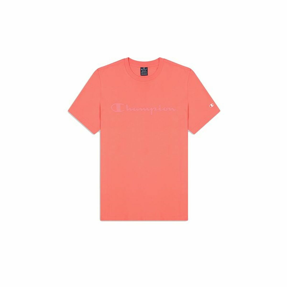 T-shirt med kortärm Herr Champion Crewneck Rosa