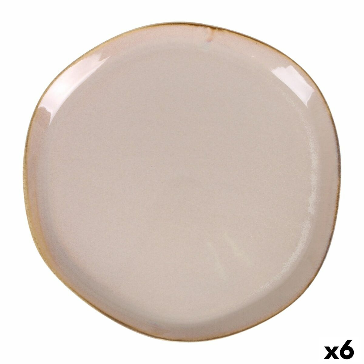 Platt skål Duomo Beige Ø 28 cm (6 antal)