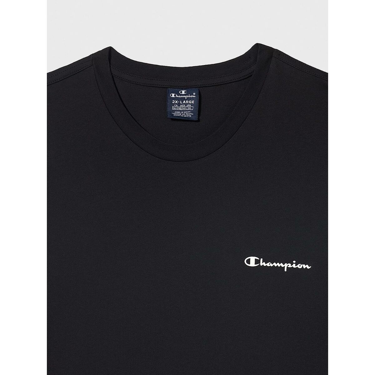 T-shirt med kortärm Herr Champion Crewneck Svart - 4