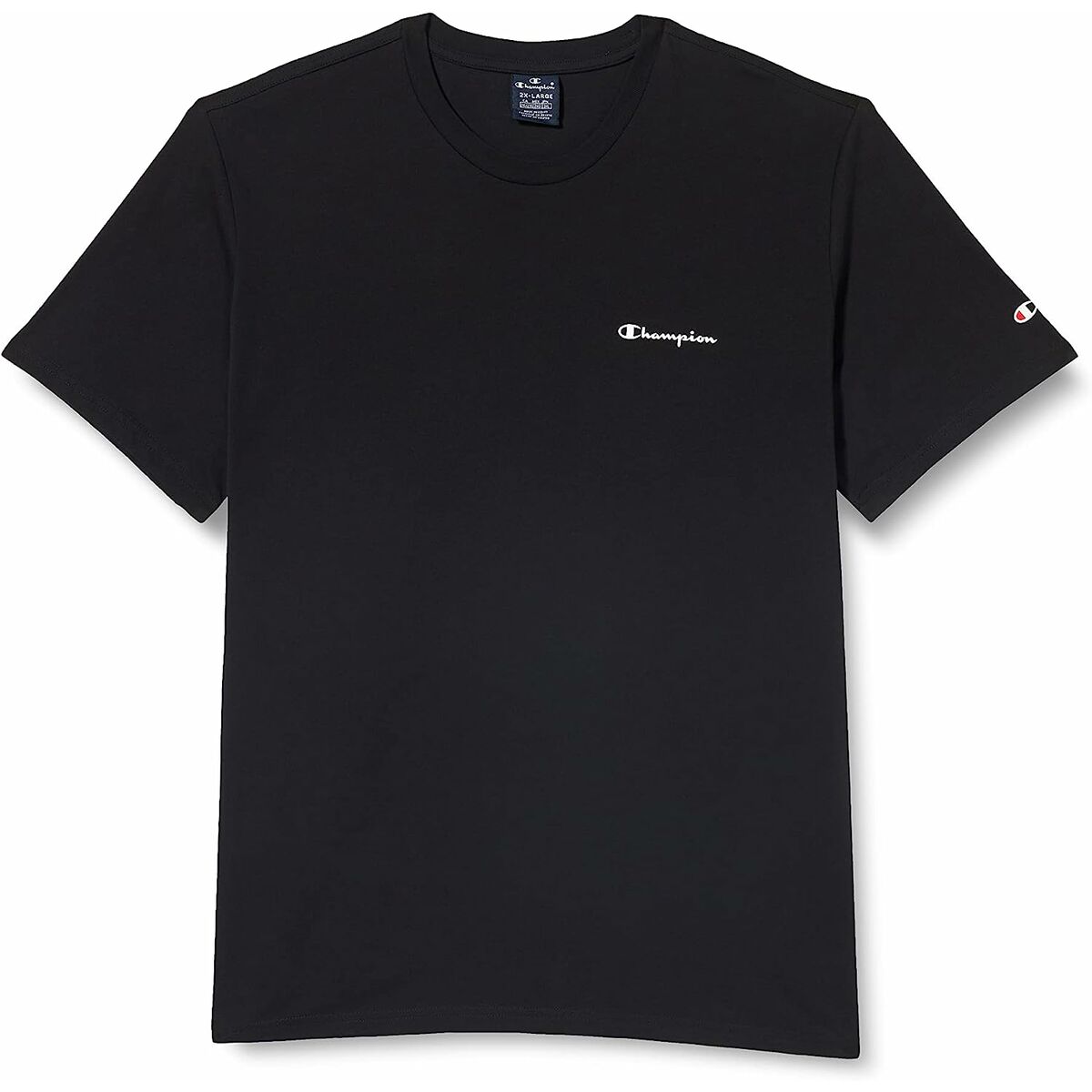 T-shirt med kortärm Herr Champion Crewneck Svart - 3