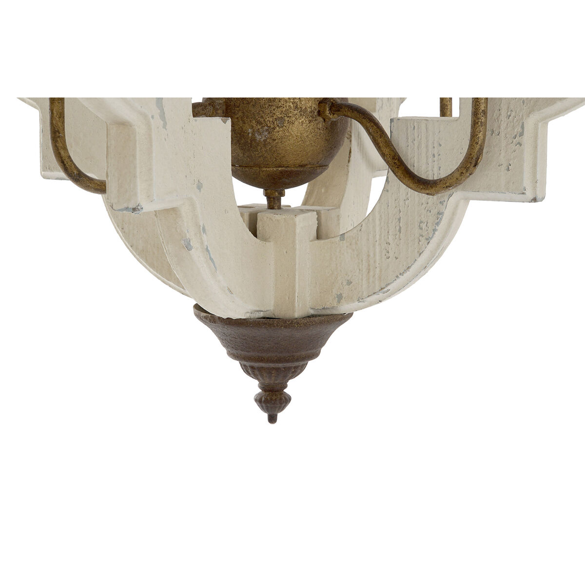 Taklampa Home ESPRIT Vit Brons Järn Gran 40 W 63 x 63 x 74 cm - 4