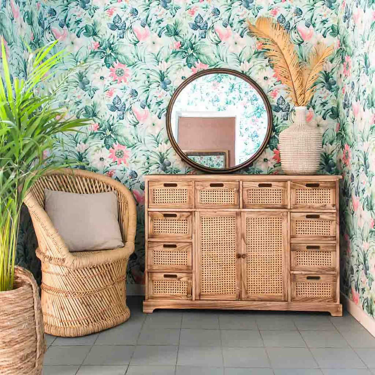Skänk Alexandra House Living Paulowniaträ 33 x 78 x 113 cm - 2