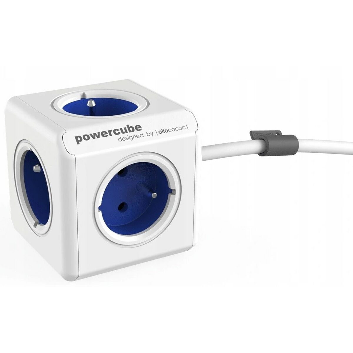 multipluggar i kubform Allocacoc 2300BL/FREXPC Blå Vit 1,5 m - 2