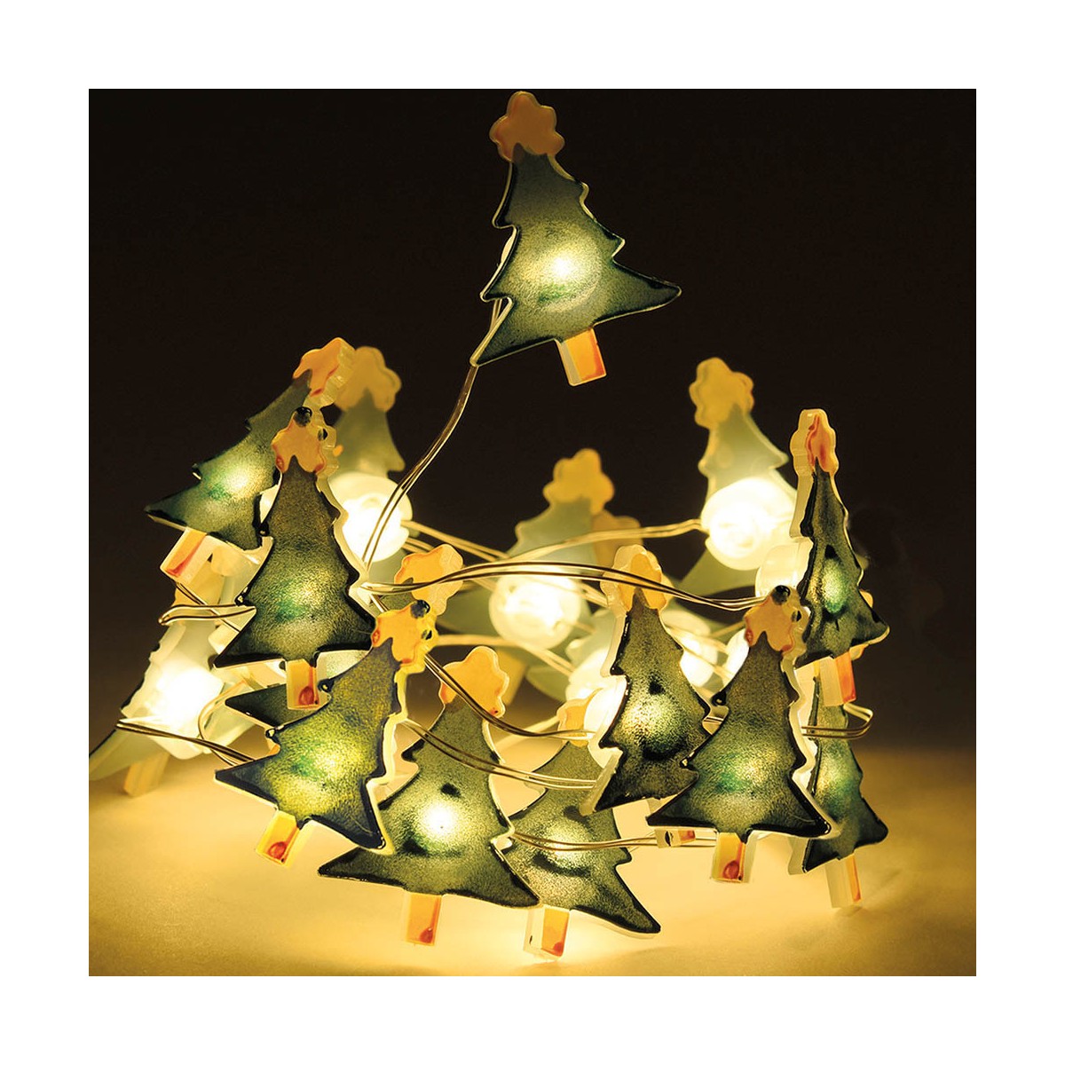 LED-krans Transparent 1,30 m - 2